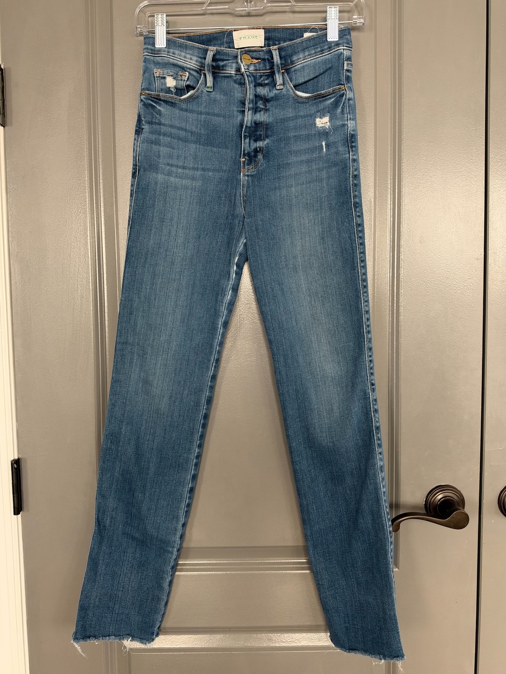 Frame Le Sylvie Slender Straight Leg Jeans Size 25